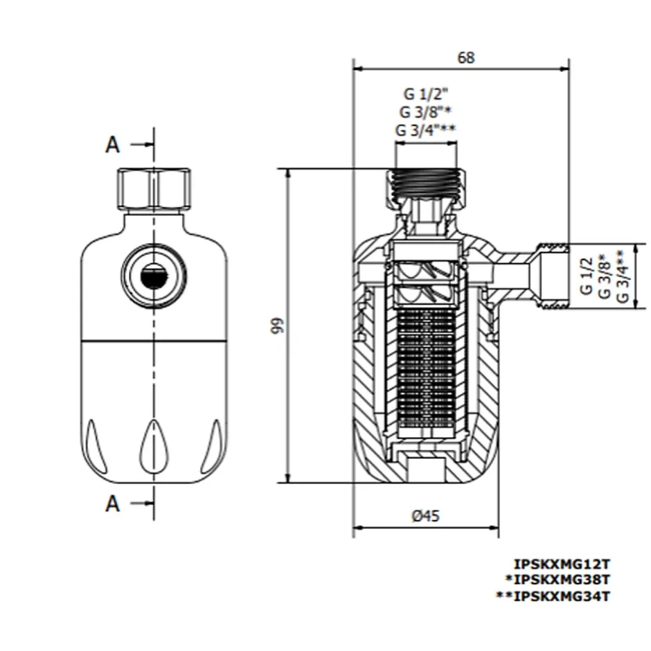 Adoucisseur d'eau Anticalcaire Antibacterien innovant IPS 100 Kalyxx MINI G 3/8" femelle (IPSKXMG38T)^Swiss Aqua Technologies Clearance