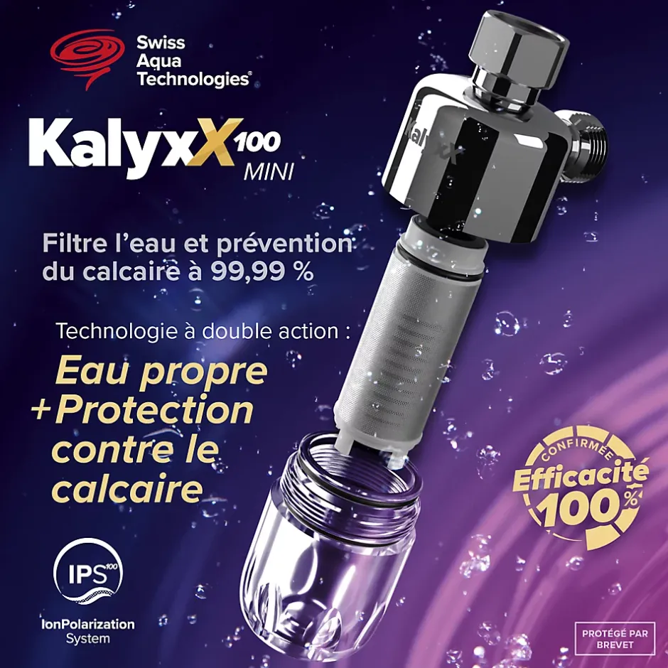 Adoucisseur d'eau Anticalcaire Antibacterien innovant IPS 100 Kalyxx MINI G 3/8" femelle (IPSKXMG38T)^Swiss Aqua Technologies Clearance