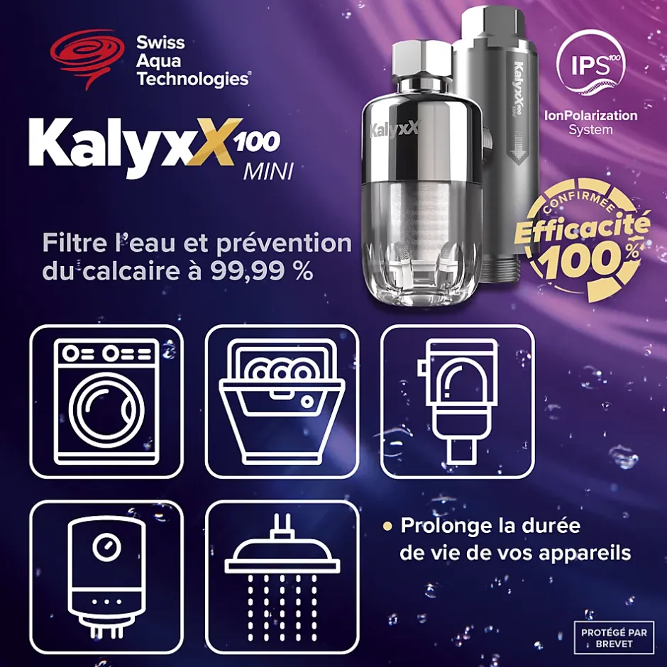 Adoucisseur d'eau Anticalcaire Antibacterien innovant IPS 100 Kalyxx MINI G 3/8" femelle (IPSKXMG38T)^Swiss Aqua Technologies Clearance