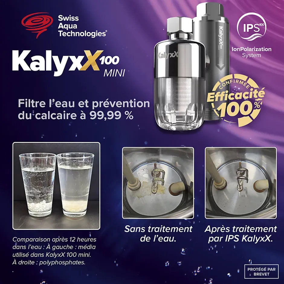 Adoucisseur d'eau Anticalcaire Antibacterien innovant IPS 100 Kalyxx MINI G 3/8" femelle (IPSKXMG38T)^Swiss Aqua Technologies Clearance