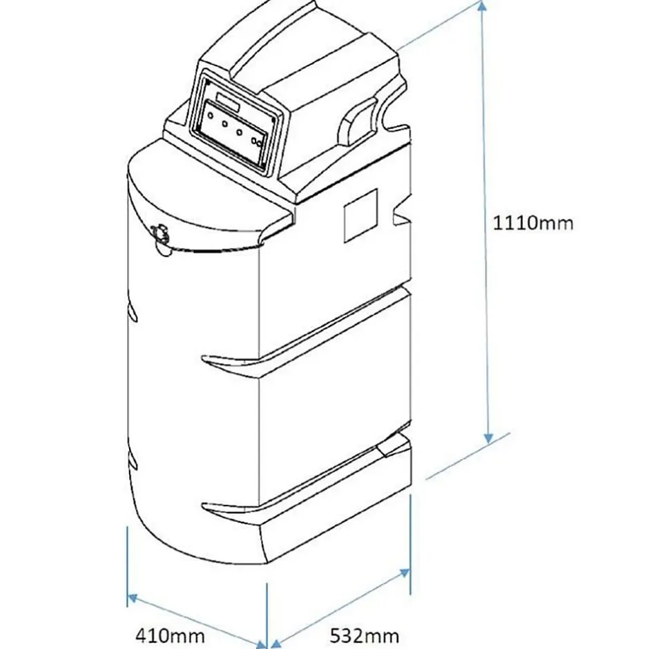 Adoucisseur d'eau Intégral 22 L bleu plastique à poser au sol^CPED New