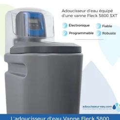 Adoucisseur D'eau 30L Fleck 5800 SXT Monobloc Volumétrique + Kit Installation Fabrication Française-Toodo Sale