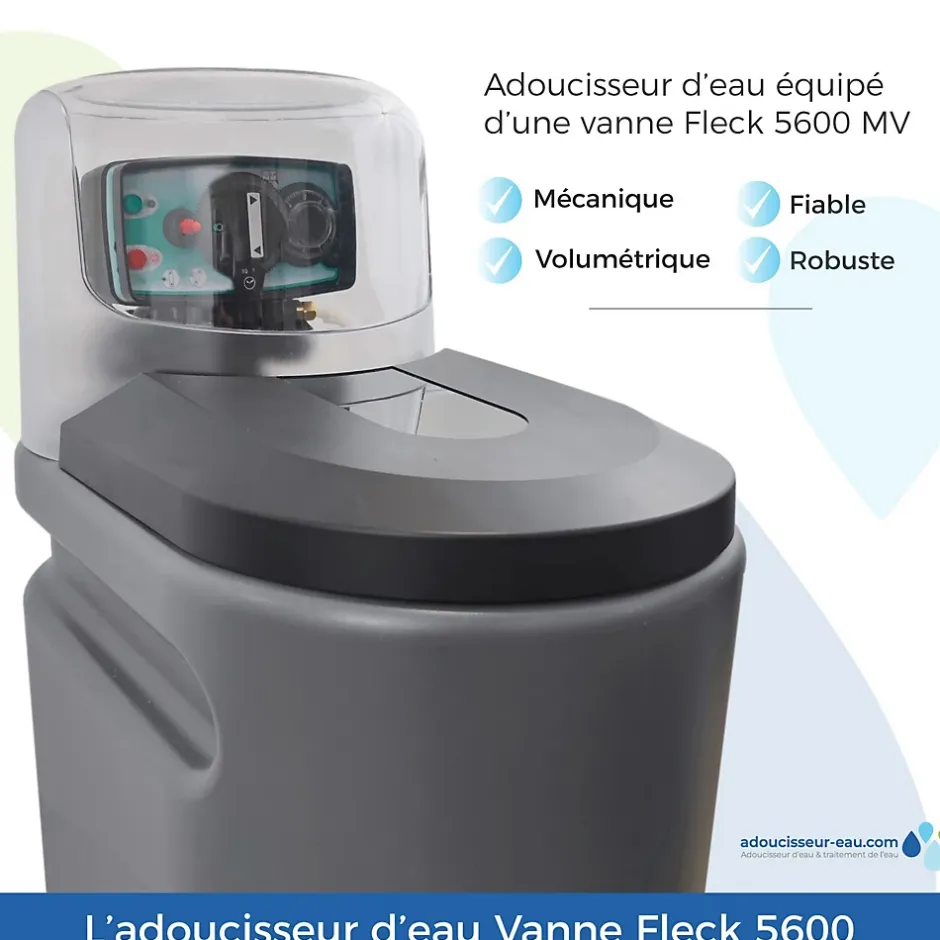 Adoucisseur D'eau 30L Fleck 5600 MV Mécanique Volumétrique Anti Calcaire Fabriqué En France-Toodo Clearance