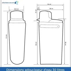 Adoucisseur D'eau 30l Fleck 5600 Sxt Complet Avec Accessoires^Toodo Sale