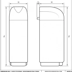 Adoucisseur D'eau 30l Vanne Fleck 5600 Mc Complet Bac Blanc - Kit Essentiel^Toodo Sale