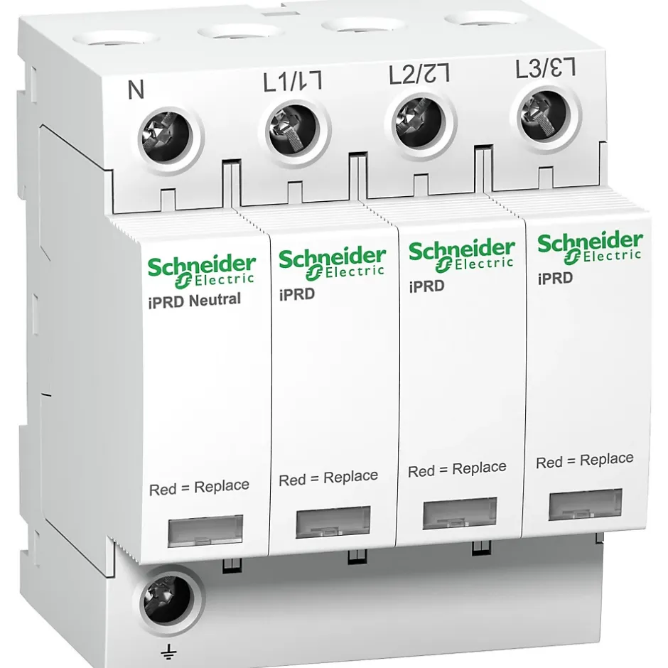A9l65601 Schneider - Parafoudre Triphasé + Neutre De Type 2 Iprd65r - 65ka - Report De Signalisation-Schneider Electric Sale