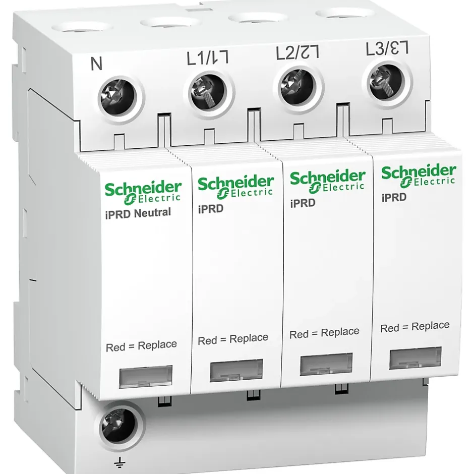 A9l65601 Schneider - Parafoudre Triphasé + Neutre De Type 2 Iprd65r - 65ka - Report De Signalisation-Schneider Electric Sale