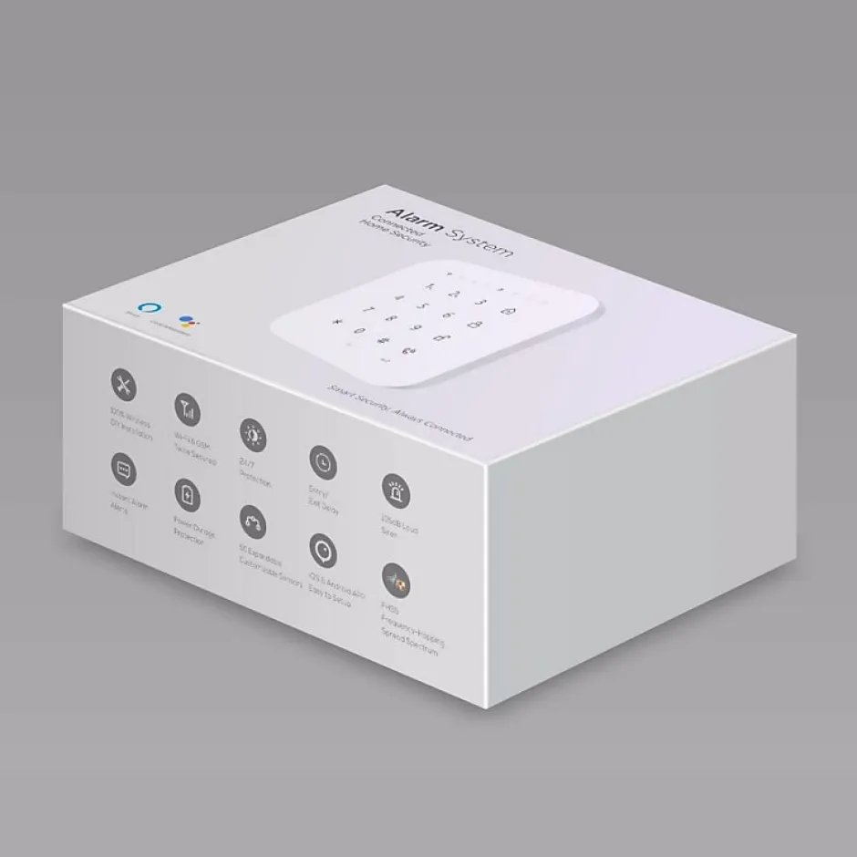 Alarme maison sans fil wifi et gsm 4G connectée Casa avec sirène extérieure - kit 9^Lifebox