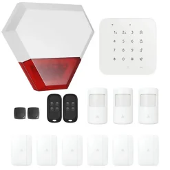 Alarme maison sans fil wifi et gsm 4G connectée Casa avec sirène extérieure - kit 9^Lifebox