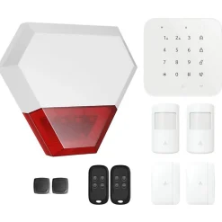 Alarme maison sans fil wifi et gsm 4G connectée Casa avec sirène extérieure - kit 7-Lifebox Clearance