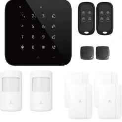Alarme maison wifi et gsm 4G sans fil connectée Casa Noire - kit 6-Lifebox Best