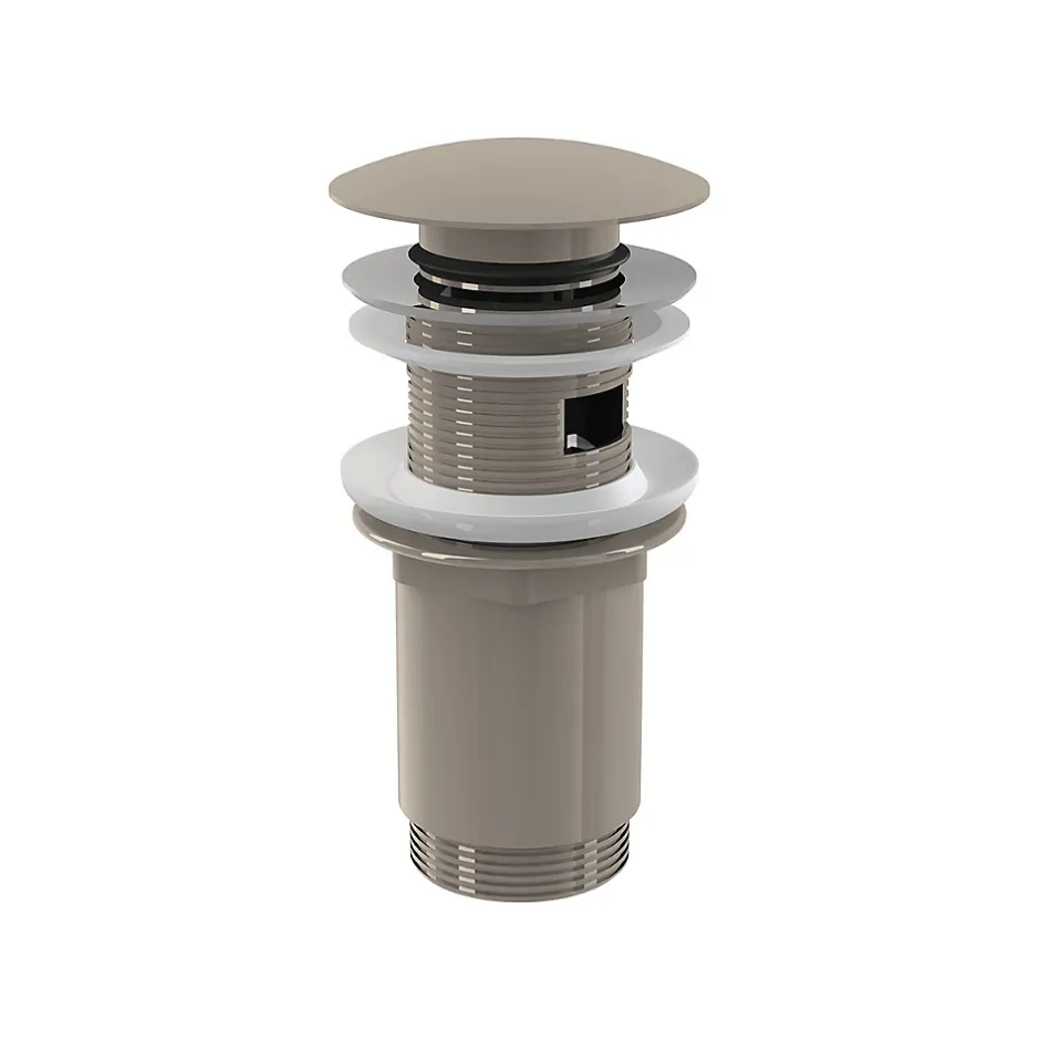 Bonde pour lavabo clic-clac 5/4 " Avec trop-plein, Nickel (A392-N-P)-Alca New