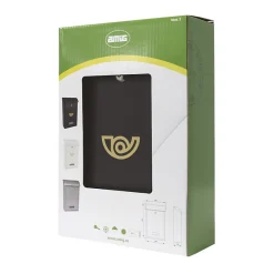 - Boîte aux lettres 2 - 400 x 250 x 100 mm - Acier - Noir-Amig Discount