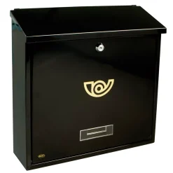 - Boîte aux lettres 3 - 370 x 360 x 100 mm - Acier - Noir^Amig Sale