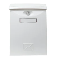 - Boîte aux lettres 7 - 345 x 240 x 105 mm - Plastique - Blanc-Amig Outlet