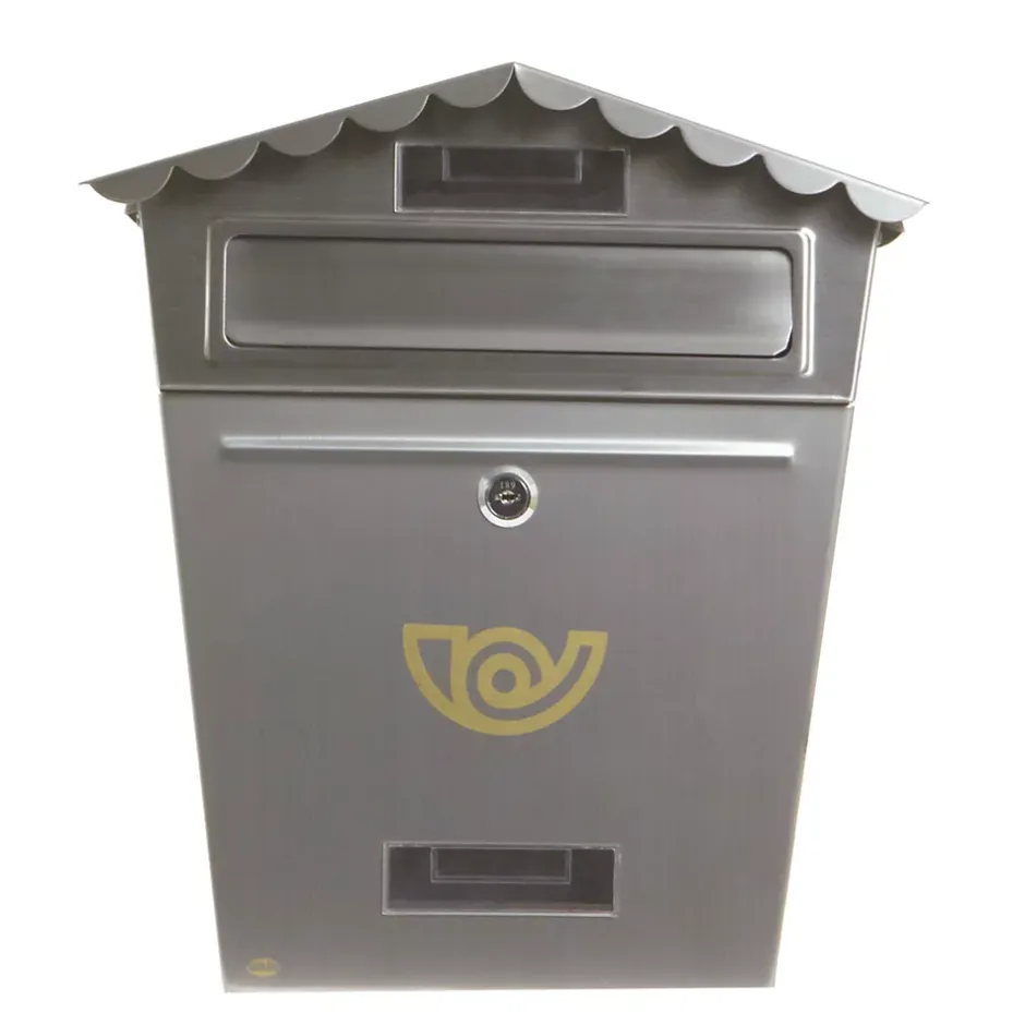 - Boîte aux lettres 1 INOX - 360 x 335 x 110 mm - Acier inoxydable - Inoxydable-Amig Hot