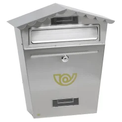 - Boîte aux lettres 1 INOX - 360 x 335 x 110 mm - Acier inoxydable - Inoxydable-Amig Hot