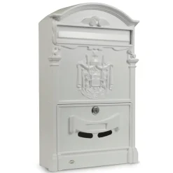 - Boîte aux lettres 4 - 400 x 240 x 80 mm - Aluminium - Blanc^Amig Outlet