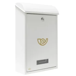 - Boîte aux lettres 2 - 400 x 250 x 100 mm - Acier - Blanc^Amig Best