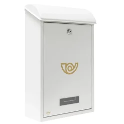 - Boîte aux lettres 2 - 400 x 250 x 100 mm - Acier - Blanc^Amig Best