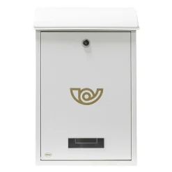 - Boîte aux lettres 2 - 400 x 250 x 100 mm - Acier - Blanc^Amig Best