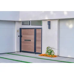 - Entrée de boîte aux lettres 2 - 342 x 73 mm - Acier - Noir-Amig Sale