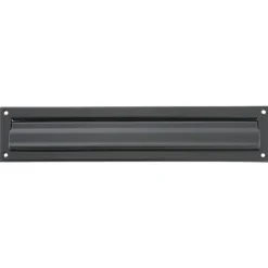 - Entrée de boîte aux lettres 2 - 342 x 73 mm - Acier - Noir-Amig Sale