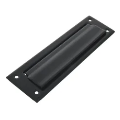 - Entrée de boîte aux lettres 1 - 254 x 78 mm - Acier - Noir^Amig Best