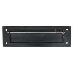 - Entrée de boîte aux lettres 1 - 254 x 78 mm - Acier - Noir^Amig Best
