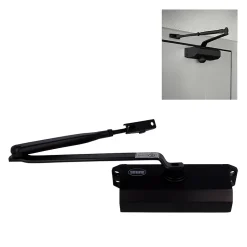 - Ferme-porte 777 - Force 2/3/4 - Aluminium - Noir-Amig Outlet