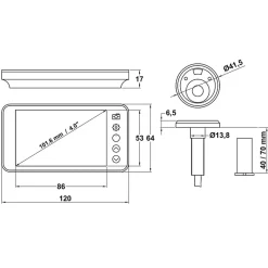 - Judas numérique DWR 4.0 - 4'' - Or-Amig Clearance