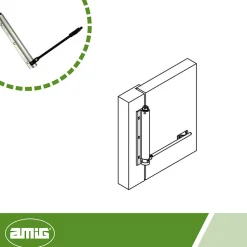 - Paumelle ressort 200 - 190 x 180 mm - Aluminium - Argent^Amig Sale