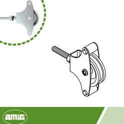 - Poulie métallique 3 - M6 x 40 mm - Acier - Zingué^Amig Outlet