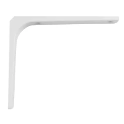 - Équerre 2 - 350 x 250 mm (14'' x 10'') - Acier - Blanc-Amig Clearance