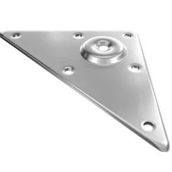 - Support pour pieds de table 181 - 125 mm - Acier - Nickelé^Amig