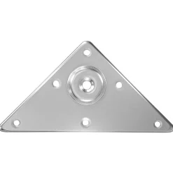 - Support pour pieds de table 181 - 125 mm - Acier - Nickelé^Amig