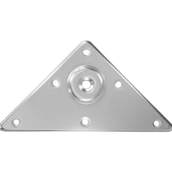 - Support pour pieds de table 181 - 125 mm - Acier - Nickelé^Amig