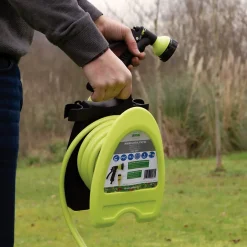 - Tuyau enrouleur 2074 - 10 m - PVC - Vert pistache^Amig