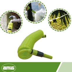 - Tuyau spirale R39 - 15 m - Caoutchouc EVA - Vert pistache^Amig