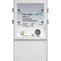 Amplificateur répartiteur TVS 14 - 6 sorties, gain 4 x 10 dB, 47-862 MHz-Axing Hot