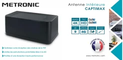 Antenne d'intérieur Captimax passive UHF - noire - 416961^Metronic Clearance