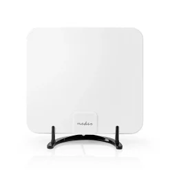Antenne HDTV d'Intérieur 0 - 25 km Gain de 30 dB FMVHFUHF Blanche^Nedis Discount