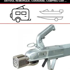 Antivol attelage remorque universel 377EURDAT Masterlock^Master Lock Clearance