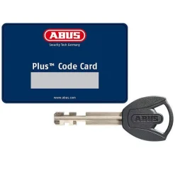 Antivol de chaîne monobloc - - 1480/180 - Maillons 14 mm - Gainage tissu - Verrouillage direct - Cylindre Xplus - 2 clés^Abus New