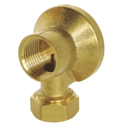 Applique écrou à collet battu Ø14 mm laiton-Somatherm for you New