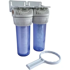 - Filtre double avec cartouches de filtration et anticalcaire - 6 mois^Aquawater Outlet
