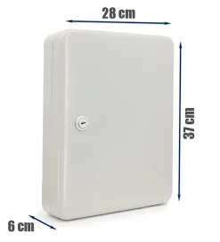 Armoire à clés murale Boite à clés à serrure rangement 80 crochets^Autres New