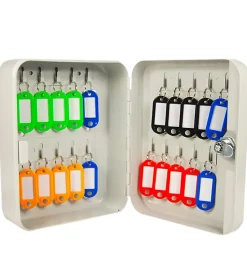 Armoire à clés murale Boite à clés à serrure rangement 20 crochets^Autres New