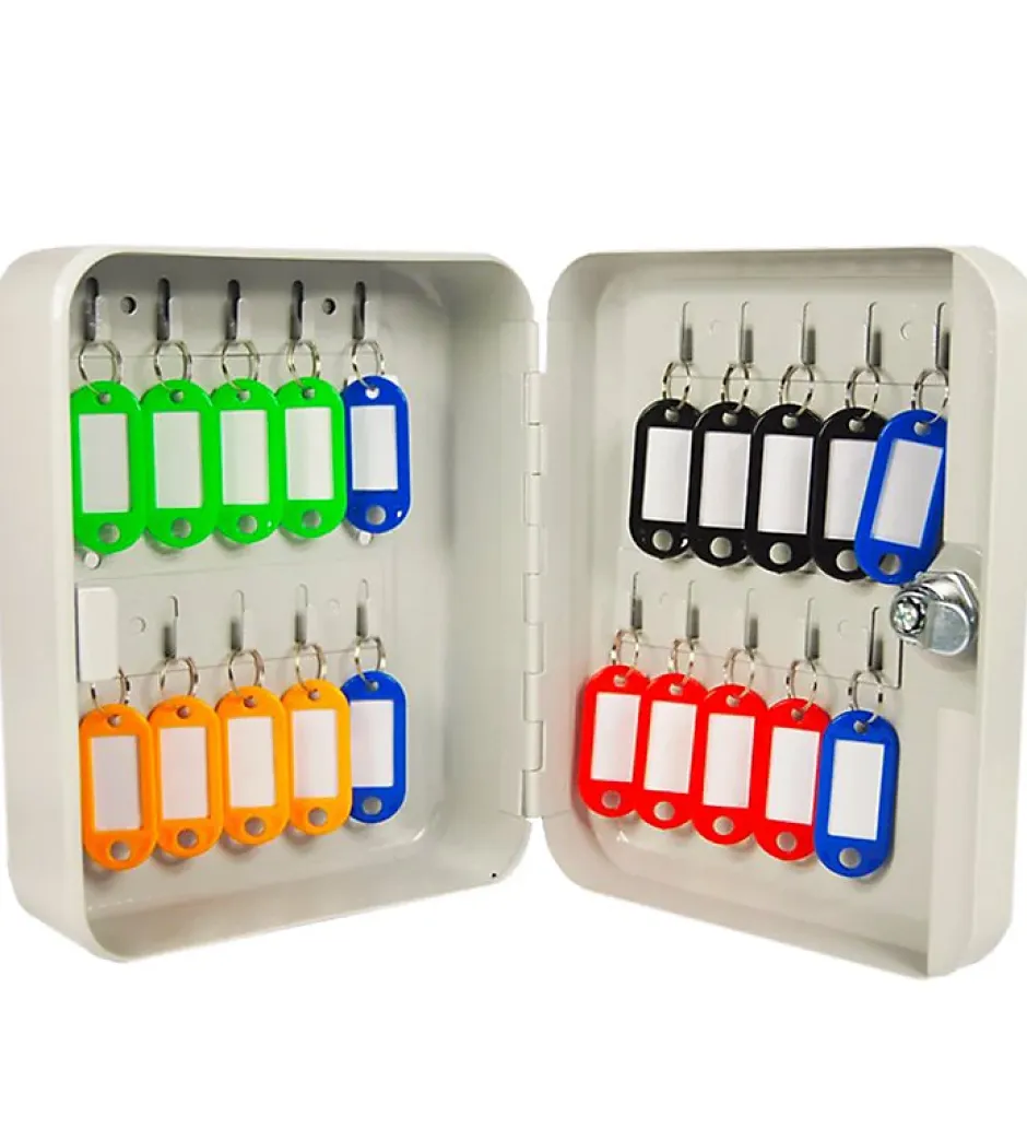 Armoire à clés murale Boite à clés à serrure rangement 20 crochets^Autres New