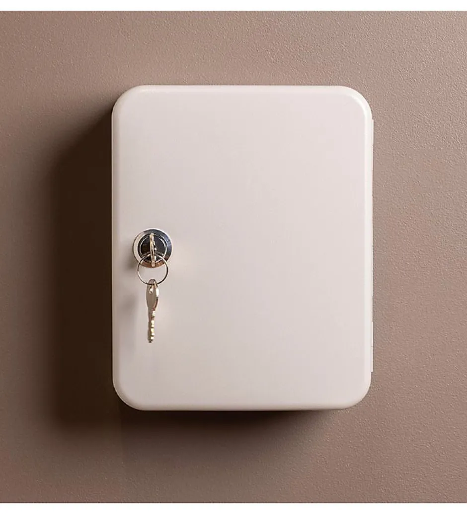 Armoire à clés murale Boite à clés à serrure rangement 20 crochets^Autres New